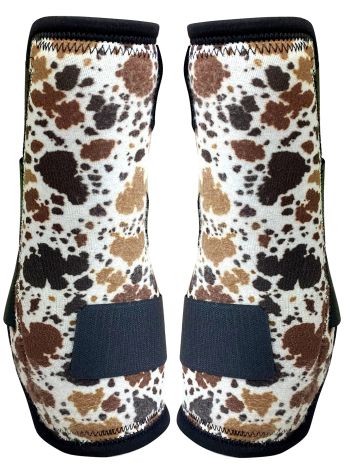 Showman Cow Print Elite Equine Sport Medicine Boot *Sold in Pairs* #3